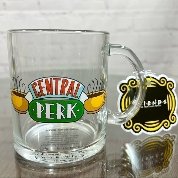 “FRIENDS” 16 oz glass mug with “Central Perk” logo on it. - Picture 5 of 8